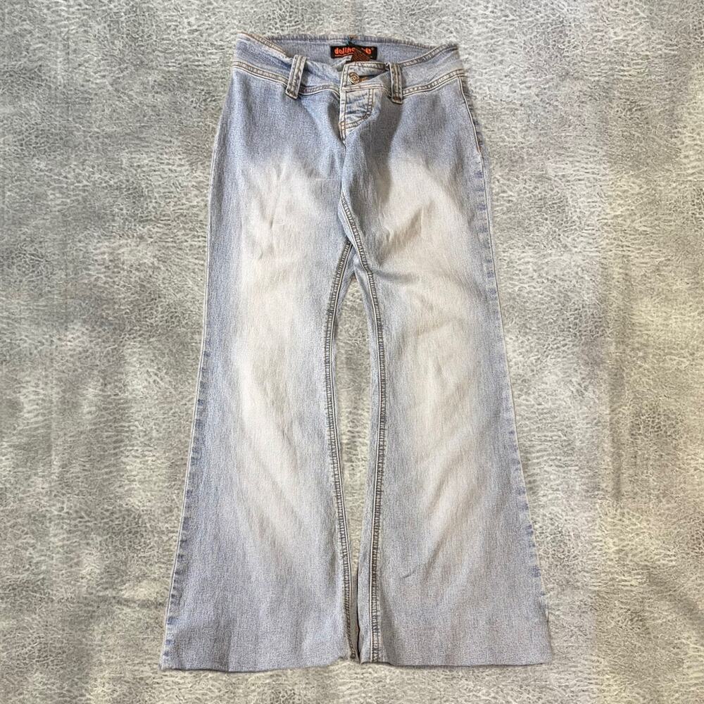 Y2k Dollhouse Light Wash Flare Jeans